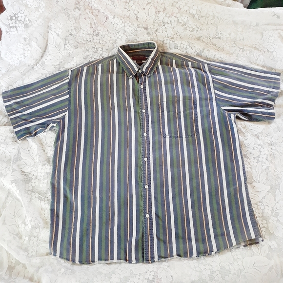 Saddlebred XL Short Sleeve Button Up Shirt Cotton - Picture 7 of 16